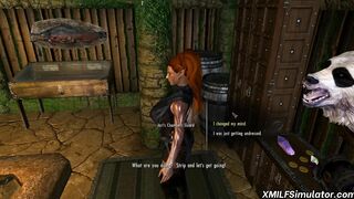 Skyrim doggystyle sex with brunette MILF