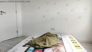 Fucking step daughter through a hole inside a box