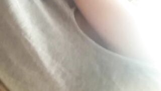 Braless Gf shows Beauty titted nipples, nipple slip
