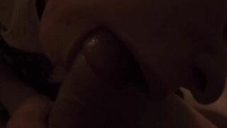 Hugest load on her face