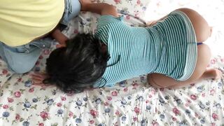 Milf gave stepson bj and anal sex with her old