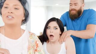 Keira Croft Gets Creampied Behind Cougar's Back