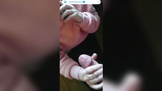 Uk Red Haired On phone to mum sucking off dick