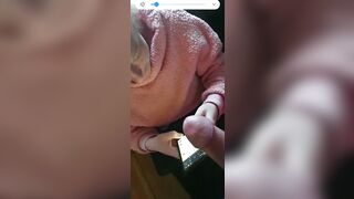 Uk Red Haired On phone to mum sucking off dick