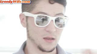 Pawg cougar anal banged while cheating into crazy lovers