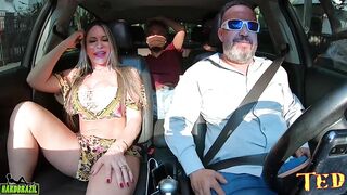 Cleo Cadillac shows more than she should on the rides