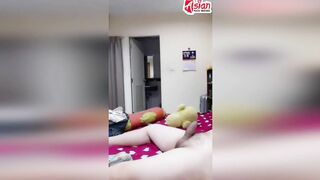 Amateur Thai bimbos blows and fucks her BF