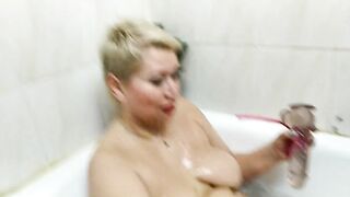 Old cocksucker inside toilet! Beauty BBW cougar AimeeParadise.!.