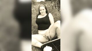 Masturbating into the woods