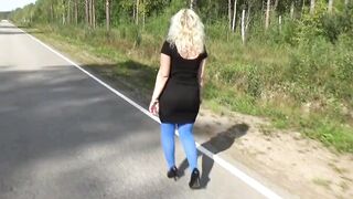 Blue tights