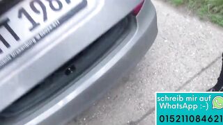 Deutsche Amateurin draussen Doggy gefickt