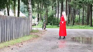 RED BIG RAINCOT