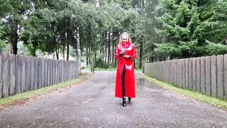 RED BIG RAINCOT