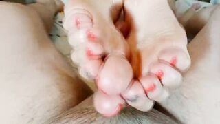 I jerked off bf with my foot close up - Agata Anallove