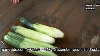 cucumbers inside the butt
