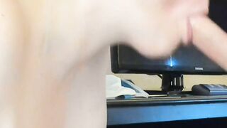 adorable blond loving giving blowjob