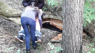 Peeped sex into the forest for 2 lesbians - Dyke-illusion