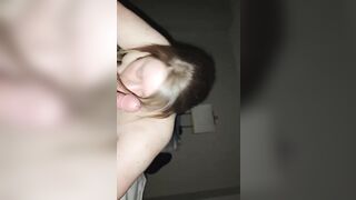 Quick bj and ball licking