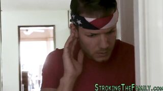 Dirty mom ride dick inside group sex