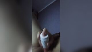 having fun with a sex toy