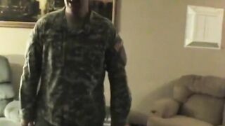 Slutty army fiance cheats on her man