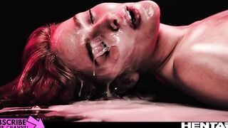 Real Life Cartoon - Long Facial Jizzed Compilation