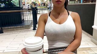 HE CONTROLS MY ORGASMS INTO OUTSIDE - SHOPPING MALL