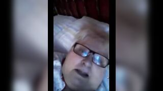 BBW OLD LADY bisessuale si masturba per me