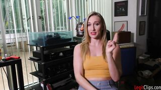 Blonde Hot Riley Reyes has a semen bondage!