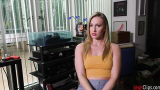 Blonde Hot Riley Reyes has a semen bondage!
