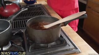Kinky mom taking long ebony dicks