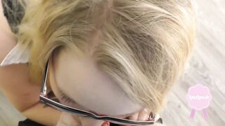 MATTER FOR THE BOSS! Lazy office hoe bareback worn out