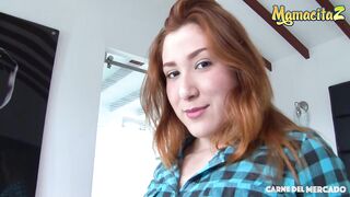 CarneDelMercado - Hispanic Ginger Teenagers Tricked Up Ride bbc after Work - MamacitaZ