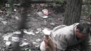 chinese Prostitute Creamed By Daddy Inside Forest