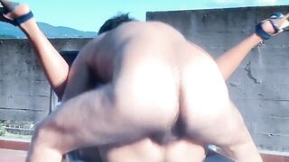Nextdoor women anal sex public with high heels