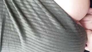 TinnyBunnyhasLost - Doggy Style on balcony with cum on her booty