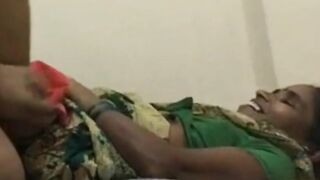 Green Blouse Senior Maid Aunty Banged