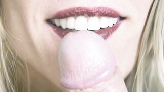 Sexual close up tongue bj