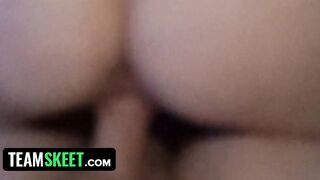 Lusty 18 Year Old Gets Filthy And Nailed Rough