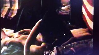 Her body continues to twitch after long climax
