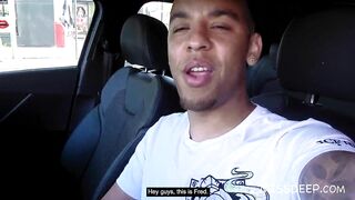 INTO OUTSIDE: African Guy bangs White Teenagers inside His Vehicle