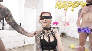 Extremely very filthy gang bang for her birthday
