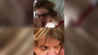 Absolutely love the way these two wives suck penis