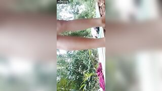 Rough painful fucking with lover into outside