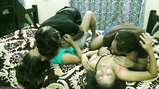 Desi GF swaping and pounded infront of each other:: With
