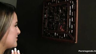 Penelope Piper Blows Huge Dick Through Glory Hole