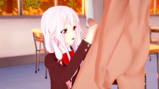 Guilty Crown - 19 Year Old Inori Yuzuriha gets creampied - 3D