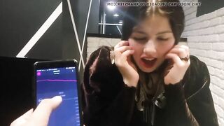 Vibrating Lingerie inside a Restaurant