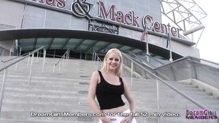 Huge Breasts And Upskirt Snatch Inside Las Vegas
