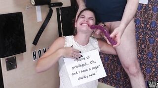 Bad behaved teens gets gagged